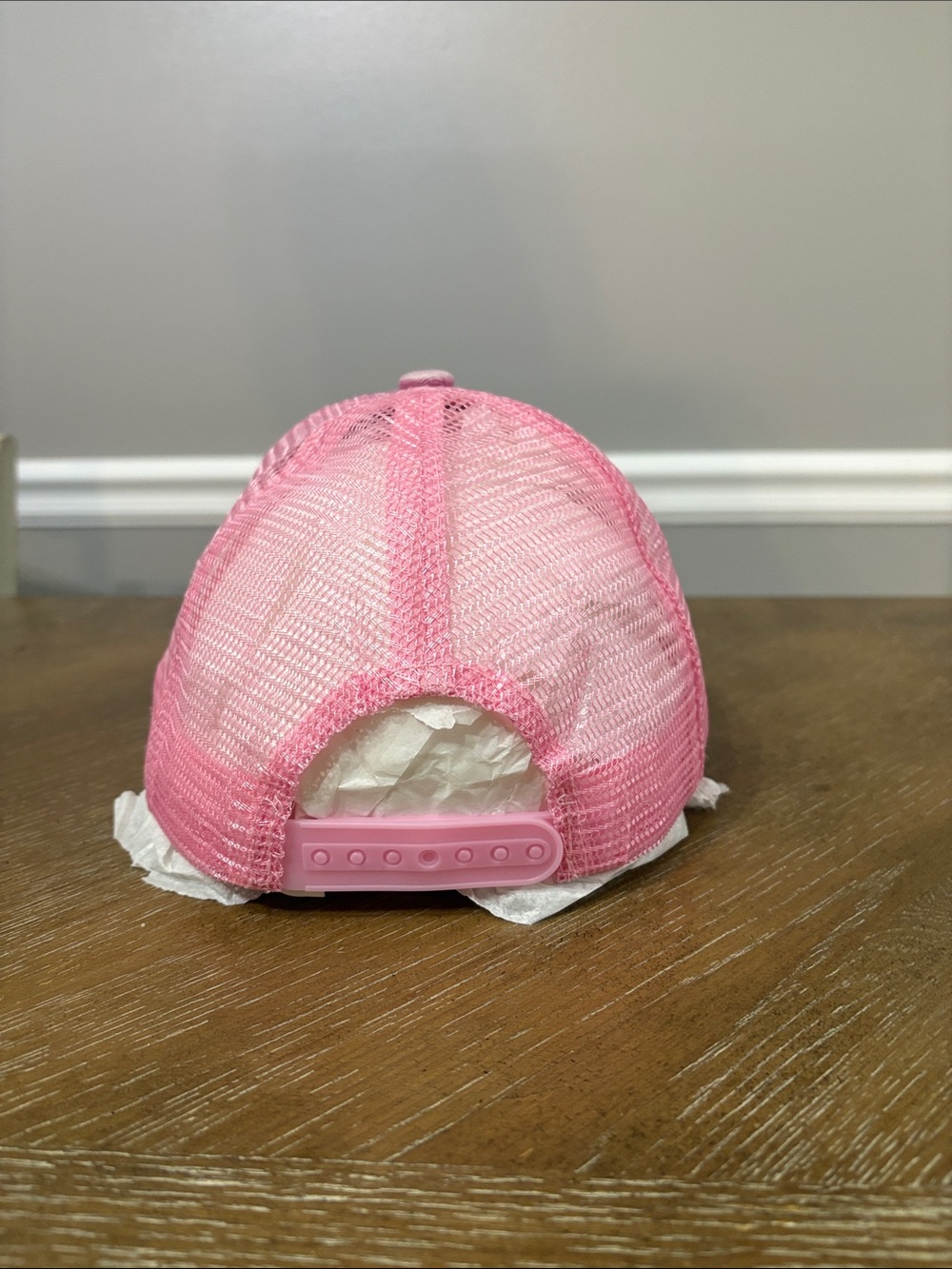 Pink Distressed Patch Baseball Cap - Picture 3 of 4